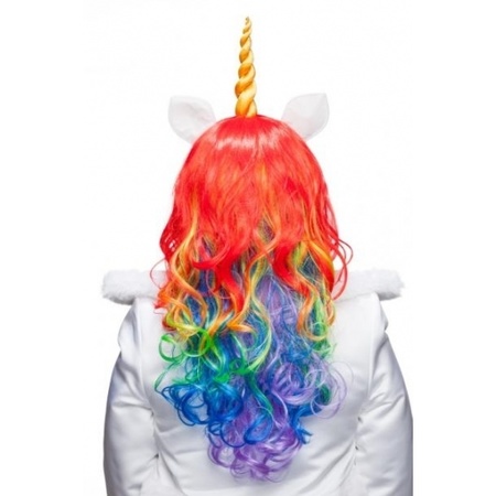 Unicorn wig rainbow