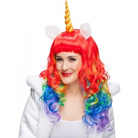 Unicorn wig rainbow