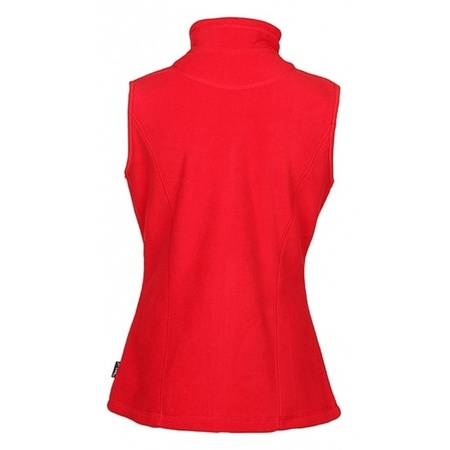 Fleece bodywarmer red for ladies
