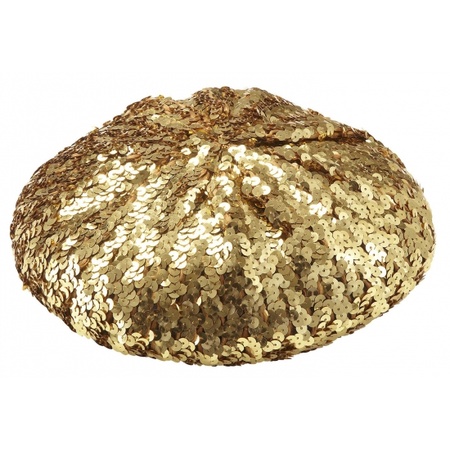 Gold ladies glitter hat