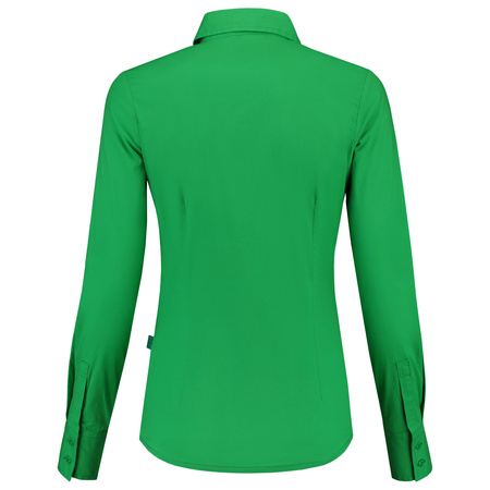 Green ladies blouse with long sleeves