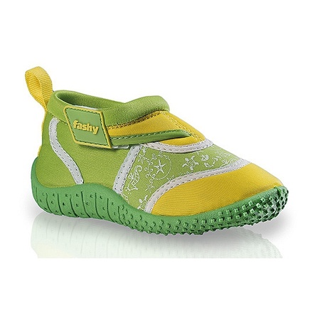 Water shoes for kids green/yellow