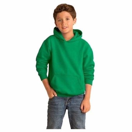 Groene hooded jongens sweater