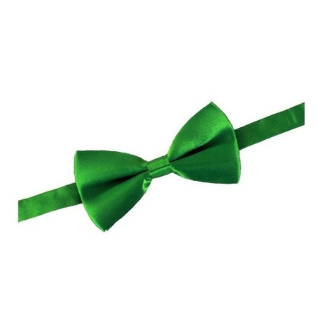 Groene verkleed vlinderstrikken/vlinderdassen 12 cm voor dames/heren
