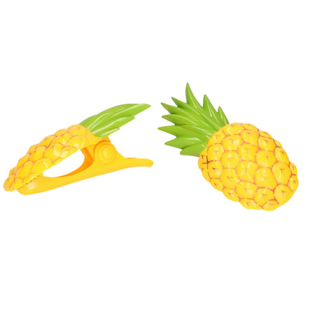 Handdoekklem/handdoek knijpers - ananas -�2x - kunststof