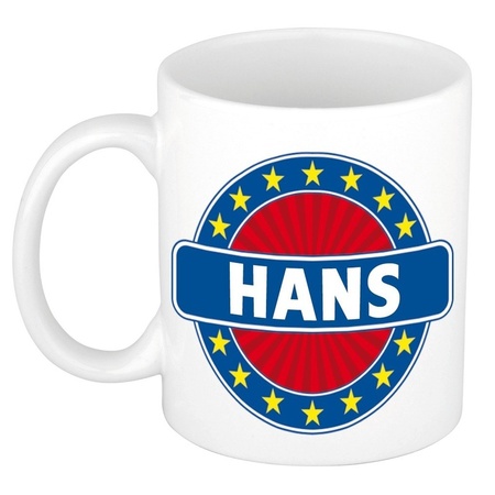 Voornaam Hans koffie/thee mok of beker