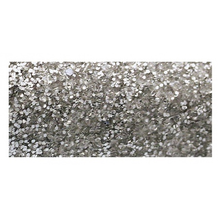 Decoratie glitters zilver 10 ml