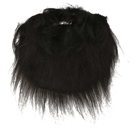 Kabouter/dwerg verkleed set - kaboutermuts met zwarte baard - polyester - volwassenen