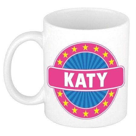 Voornaam Katy koffie/thee mok of beker