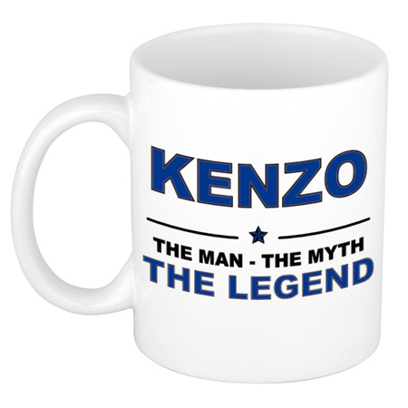 Naam cadeau mok/ beker Kenzo The man, The myth the legend 300 ml
