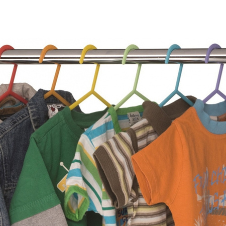 Kids clothing hangers 6x pieces - plastic