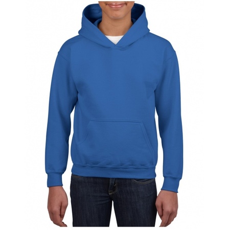 Kobalt blauwe hooded jongens sweater