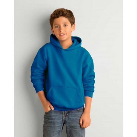 Kobalt blauwe hooded jongens sweater