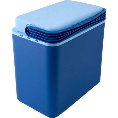 Koelbox donkerblauw 24 liter 39 x 25 x 40 cm incl. 4 koelelementen