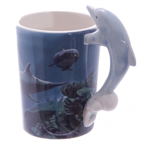 Koffie drink mok dolfijn thema print 250 ML