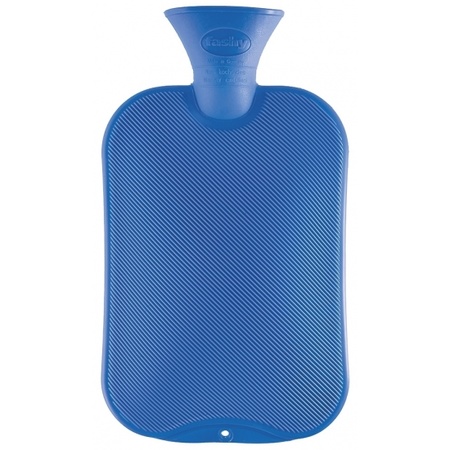 Hot water bottle blue 2L