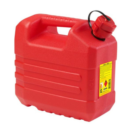 EDA Jerrycan - kunststof - rood - voor brandstof - 10L