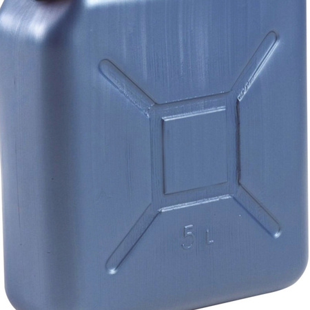 Jerrycan 5 liter for fuel plastic L24 x W11 x H30 cm blue