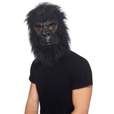 Zwart apen masker voor volwassenen