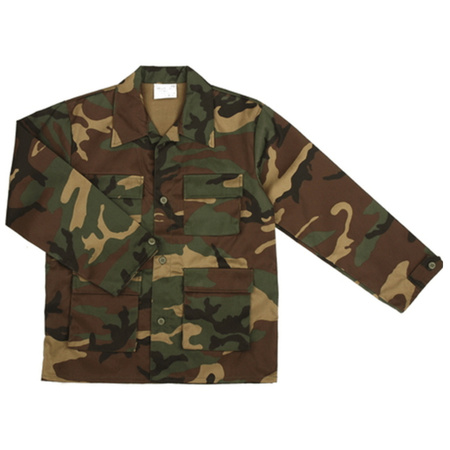 Army jas voor kinderen woodland camouflage