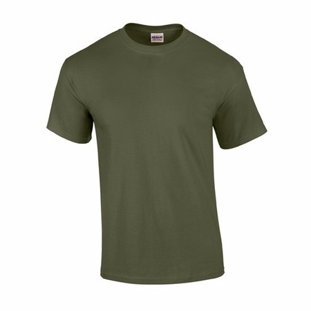 Voordelig leger groen T-shirt voor volwassenen