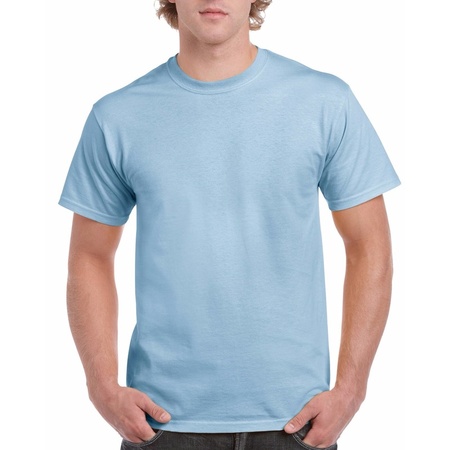 Voordelig lichtblauw T-shirt voor volwassenen