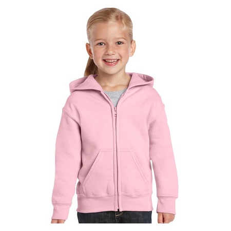 Light pink hooded vest for girls