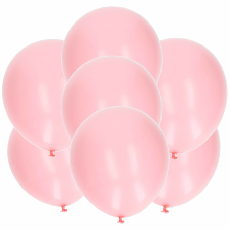 Light pink decoration 15 balloons and 2 flaglines