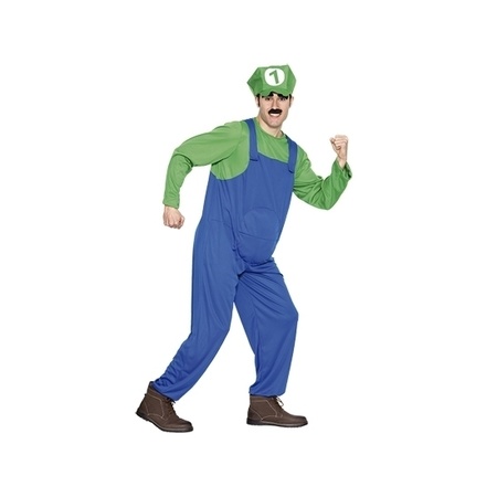 Loodgieter outfit groen voor heren