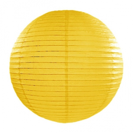 Lampionset geel 35 cm met lampionstokje