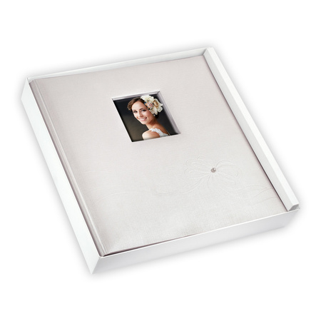 Luxe fotoboek/fotoalbum Karen bruiloft/huwelijk met 30 paginas wit 32 x 32 x 4 cm