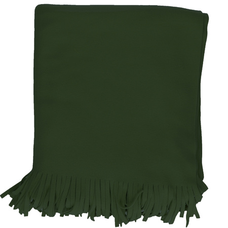 Luxurious shawl/poncho - dark green - 180 x 140 cm - fleece