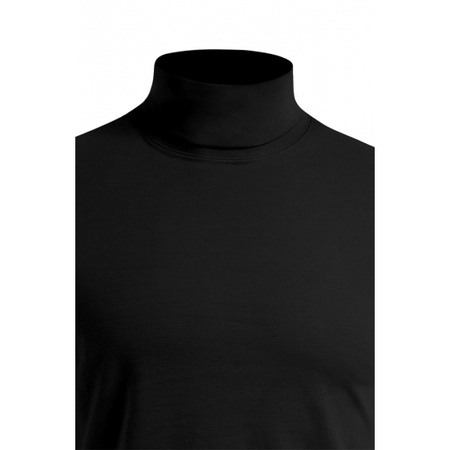 Zwarte turtle-neck t-shirt voor heren