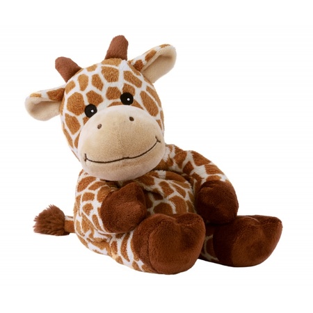 Bruine giraffes heatpack/coldpack knuffels 35 cm knuffeldieren