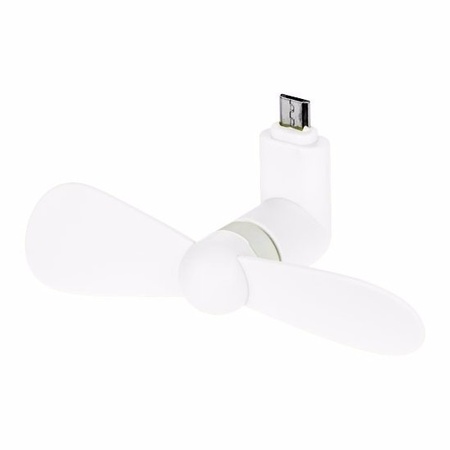 Micro-usb fan white 15 cm