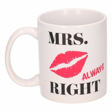 Mrs Always Right koffiemok / beker 300 ml