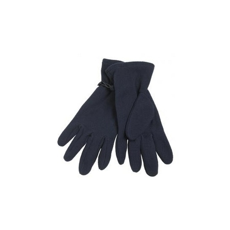 Fleece handschoenen navy blauw voor volwassenen