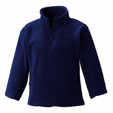 Donkerblauwe polyester fleece trui voor meisjes