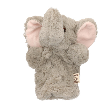 Handpop / knuffel olifant pluche 22 cm