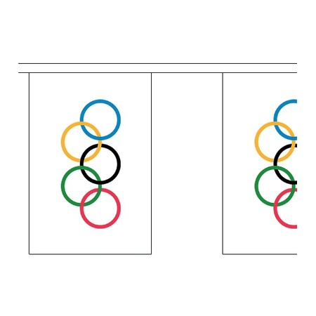 Olympische spelen vlaggenlijn