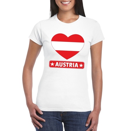 I love Oostenrijk t-shirt wit dames