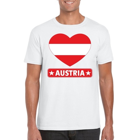 I love Oostenrijk t-shirt wit heren