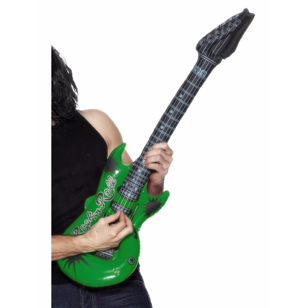 Opblaas elektrische gitaar groen 99 cm