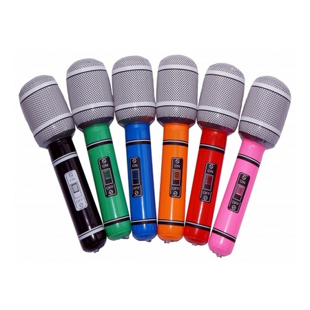 Inflatable party microphone 24 cm