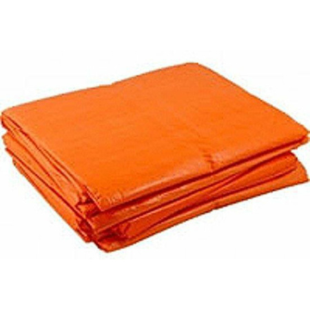 Oranje afdekzeil / dekkleed 2 x 3 m