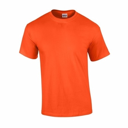 Voordelig oranje T-shirt voor volwassenen