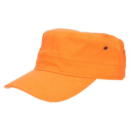 Oranje verstelbare army cap