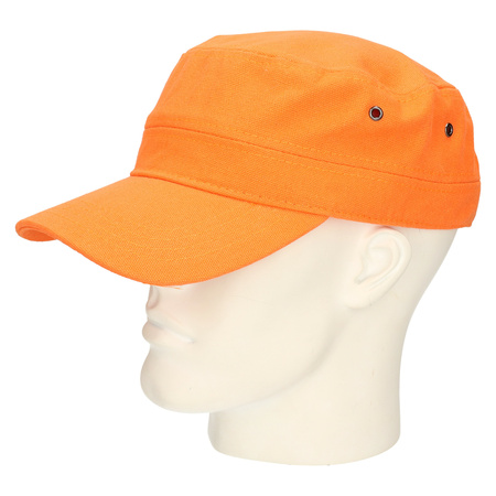 Oranje verstelbare army cap