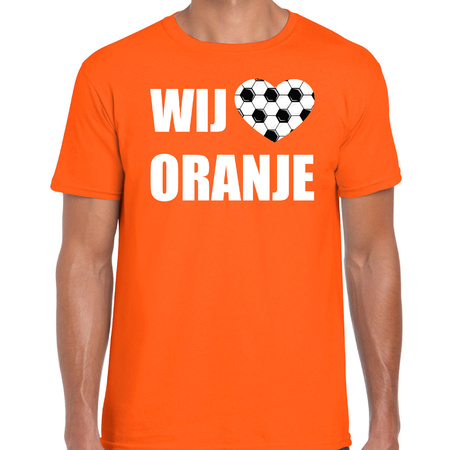 Oranje fan shirt / kleding Holland wij houden van oranje EK/ WK voor heren