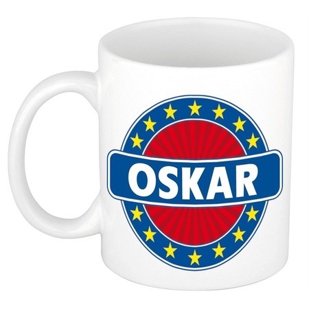 Voornaam Oskar koffie/thee mok of beker